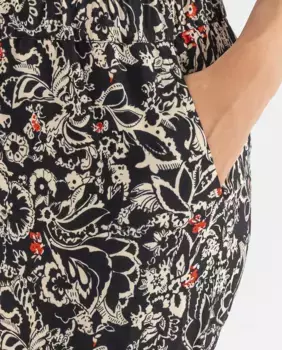 Женские прямые пижамные брюки с принтом October, черный