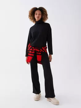 Женские прямые спортивные штаны с эластичной резинкой на талии LCW Casual