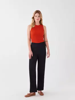 Женские прямые спортивные штаны с эластичной резинкой на талии LCWAIKIKI Classic