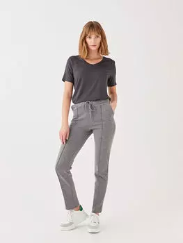 Женские прямые спортивные штаны с эластичной резинкой на талии LCWAIKIKI Classic