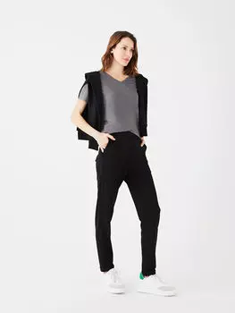 Женские прямые спортивные штаны с эластичной резинкой на талии LCWAIKIKI Classic