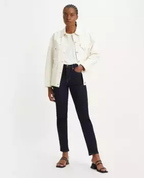 Женские прямые темные джинсы 724 с высокой посадкой Levi's, цвет Azul ndigo