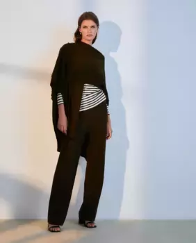 Женские прямые трикотажные брюки Woman El Corte Ingls, цвет 520 Kaki