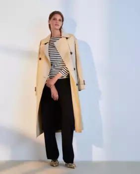 Женские прямые трикотажные брюки Woman El Corte Ingls, темно-синий