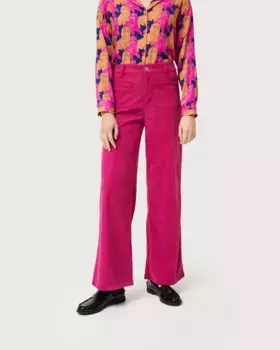 Женские прямые вельветовые брюки Compaa Fantstica, цвет Fucsia
