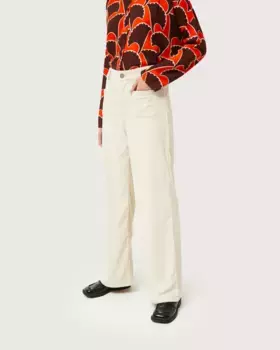 Женские прямые вельветовые брюки Compaa Fantstica, цвет Crudo