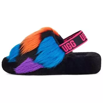 Женские пушистые горки Yeah Slide 'Party Spots' Ugg