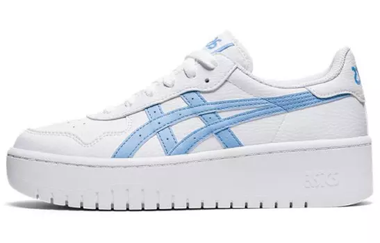 Женские японские кроссовки S на платформе «White Blue Bliss» Asics