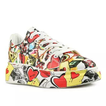 Женские яркие кроссовки на платформе Tendenz