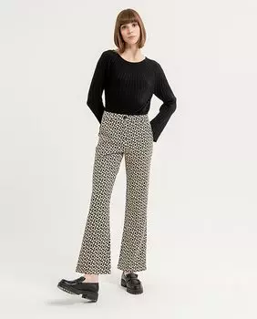 Женские расклешенные брюки с принтом Surkana, черный