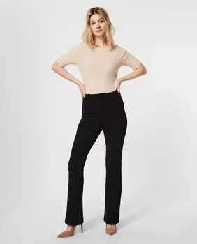 Женские расклешенные брюки со средней посадкой Vero Moda, черный