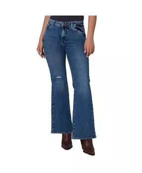Женские расклешенные джинсы BRADLY-DIS со средней посадкой Lola Jeans, синий