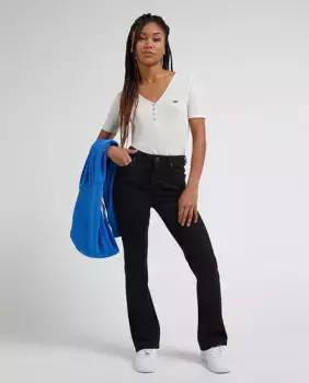 Женские расклешенные джинсы скинни Breese Boot с высокой посадкой Lee, черный