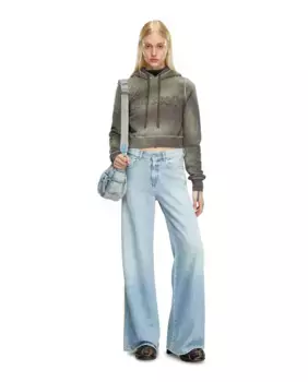 Женские расклешенные джинсы со средней посадкой Diesel, синий