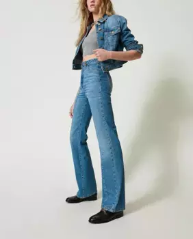 Женские расклешенные джинсы Twinset, синий