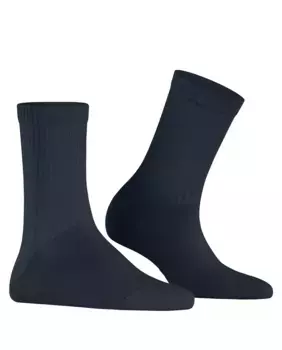 Женские ребристые носки Burlington, тёмно-синий