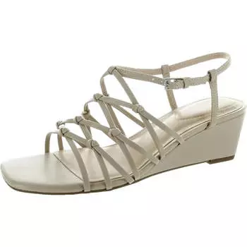 Женские регулируемые босоножки из искусственной кожи на танкетке Bandolino, цвет light natural