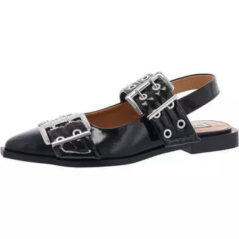 Женские регулируемые туфли Graya Patent Slingbacks Steve Madden, черный