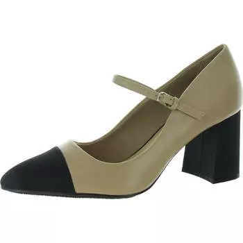 Женские регулируемые туфли-лодочки из искусственной кожи Anne Klein, телесный/черный