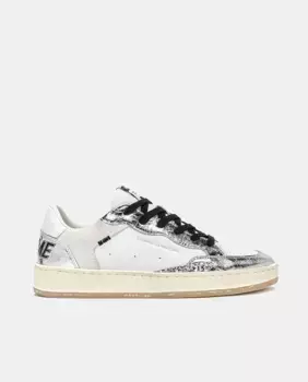 Женские ретро баскетбольные кроссовки Crime London, серебряный