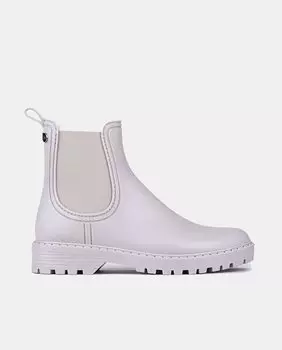 Женские резиновые сапоги белого цвета на резинках по бокам Igor, белый