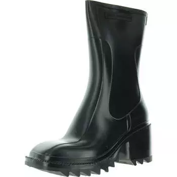 Женские резиновые сапоги на блочном каблуке French Connection, черный