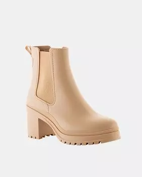 Женские резиновые сапоги Nash типа "Челси" из ПВХ на платформе Lemon Jelly, бежевый