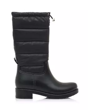 Женские резиновые сапоги с набивкой и регулируемым ремешком Mustang, черный