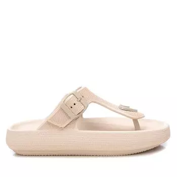 Женские резиновые шлепанцы сандалии от XTI_, светло-бежевый