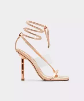Женские розовые босоножки на каблуке с квадратным носком Aldo, розовый