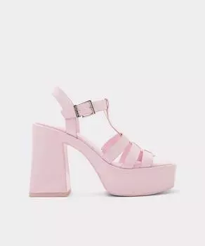 Женские розовые босоножки на каблуке с квадратным носком Aldo, розовый