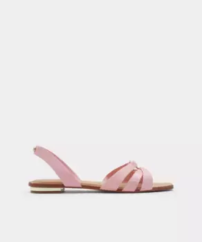 Женские розовые босоножки на плоской подошве с квадратным носком Aldo