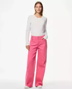 Женские розовые джинсы Pieces, розовый