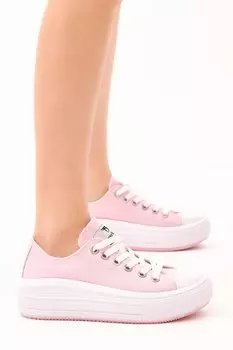 Женские розовые удобные спортивные туфли на толстой подошве TONNY BLACK