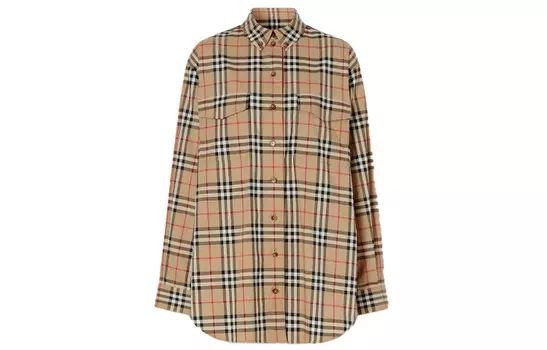Женские рубашки Burberry, Бежевый