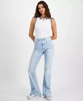 Женские рваные расклешенные джинсы Sylvia с высокой посадкой Tommy Jeans, синий