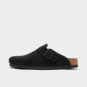 Женские сабо Birkenstock Boston с мягкой стелькой, черный