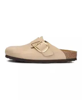 Женские сабо из нубука Birkenstock, бежевый