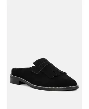 Женские сабо LENA из натуральной замши Rag & Co, черный