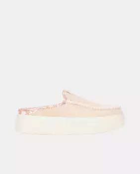 Женские сабо на платформе из замши с заклепками HeyDude, цвет Rosa