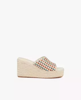 Женские сабо на разноцветной платформе Lola Casademunt, мультиколор
