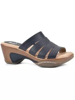 Женские сабо Valora с открытым носком White Mountain, цвет black/metallic/woven