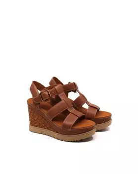 Женские сандалии Abbot с ремешком коньячного цвета UGG