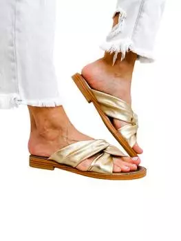 Женские сандалии Adios в золотом цвете BLOWFISH