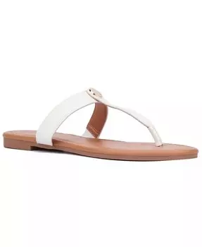Женские сандалии Adonia на плоской подошве New York & Company, белый