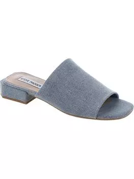 Женские сандалии Anders Slide Mule с мягкой стелькой Steve Madden, цвет denim