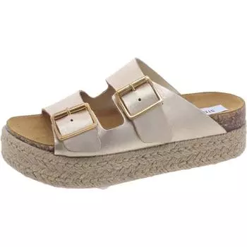 Женские сандалии Annika Epadrille из кожи со стелькой Steve Madden, розовый