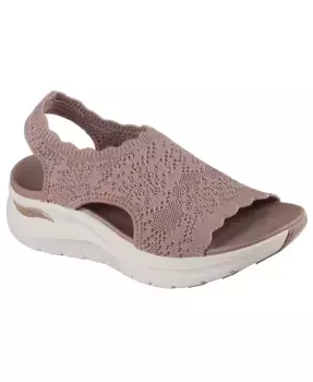 Женские сандалии Arch Fit 2.0 - Flawless Choice от Finish Line Skechers, коричневый