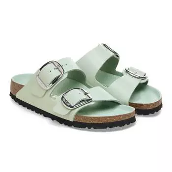 Женские сандалии Arizona Big Buckle High Shine в цвете High Shine Surf Green Birkenstock