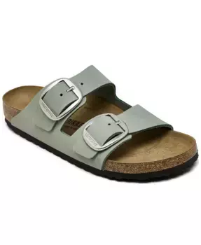 Женские сандалии Arizona Big Buckle из промасленной кожи от Finish Line Birkenstock, зеленый